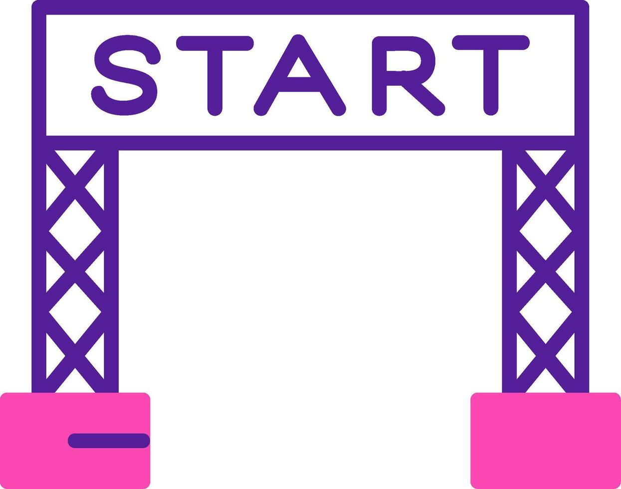 Start Line Vector Icon