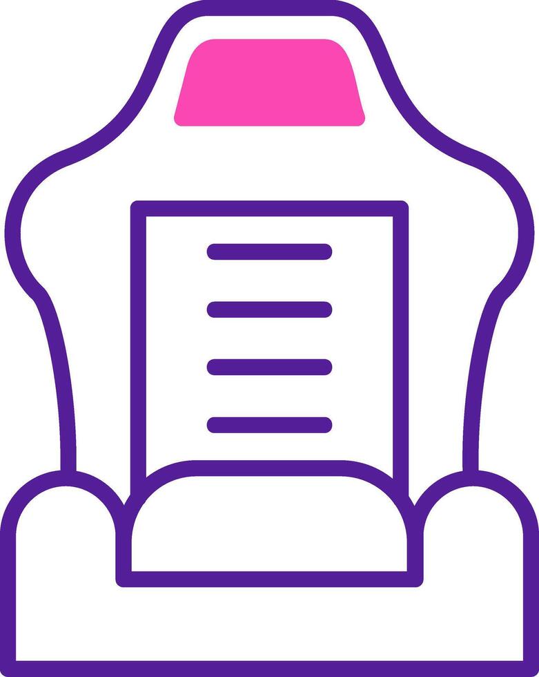 Car Seat Vector Icon