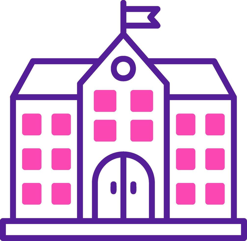 University Building Vector Icon