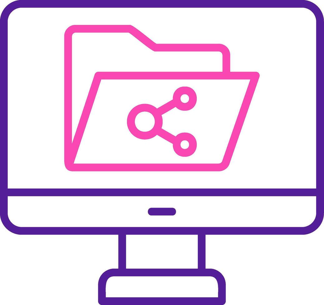 File Sharing Vector Icon