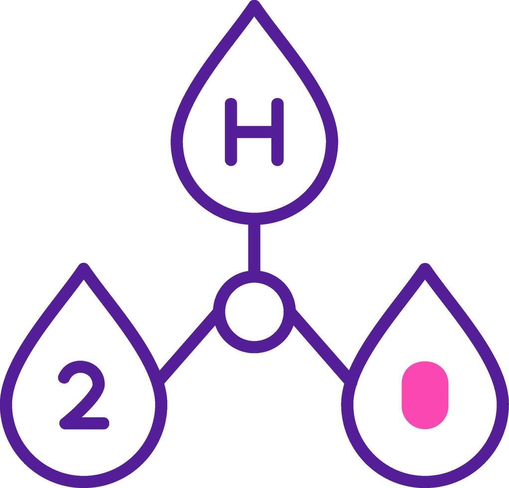 H2o Vector Icon