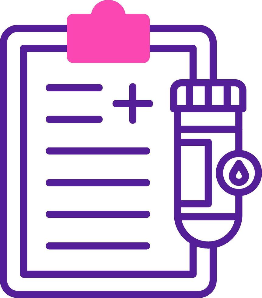 Urine Report Vector Icon