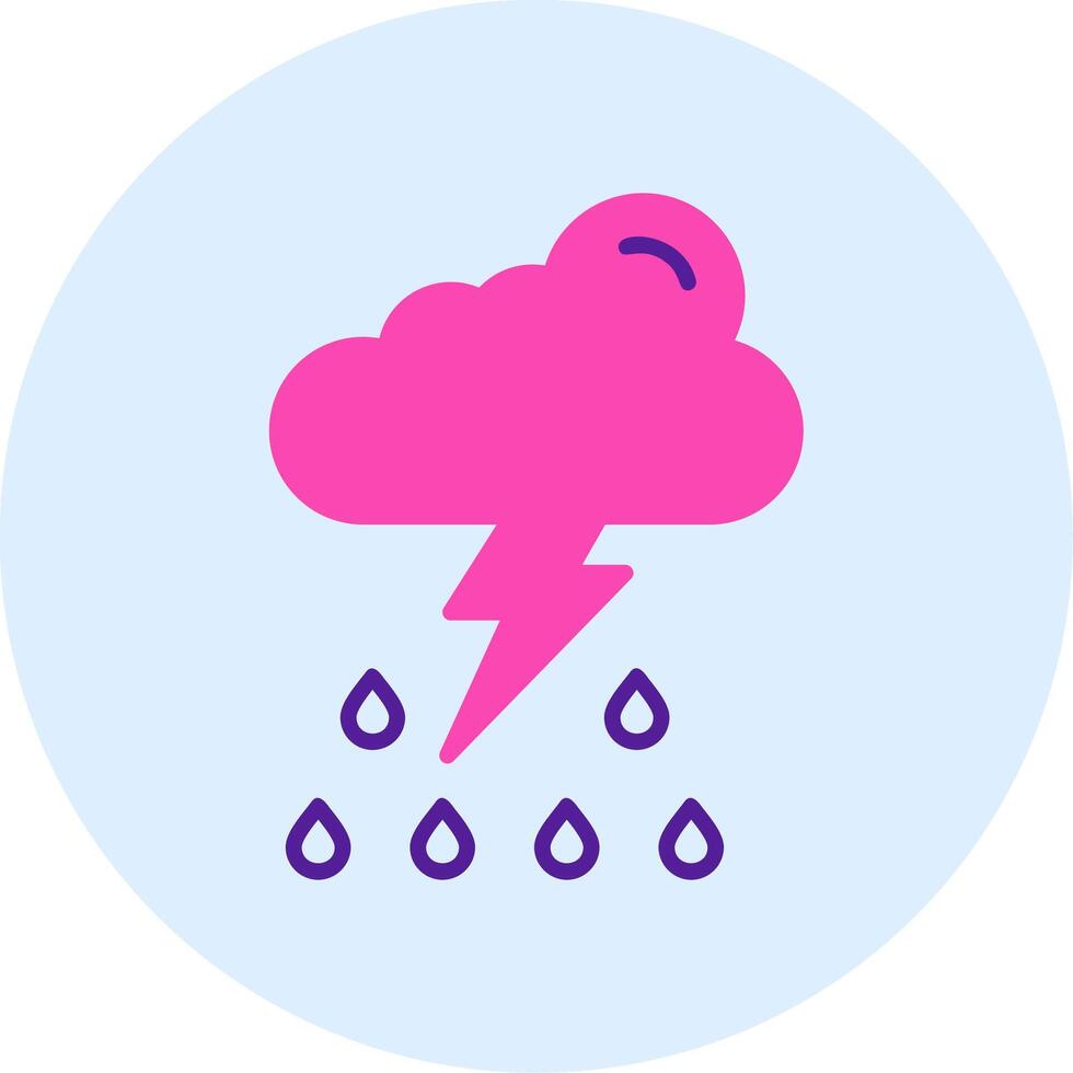 trueno tormenta vector icono