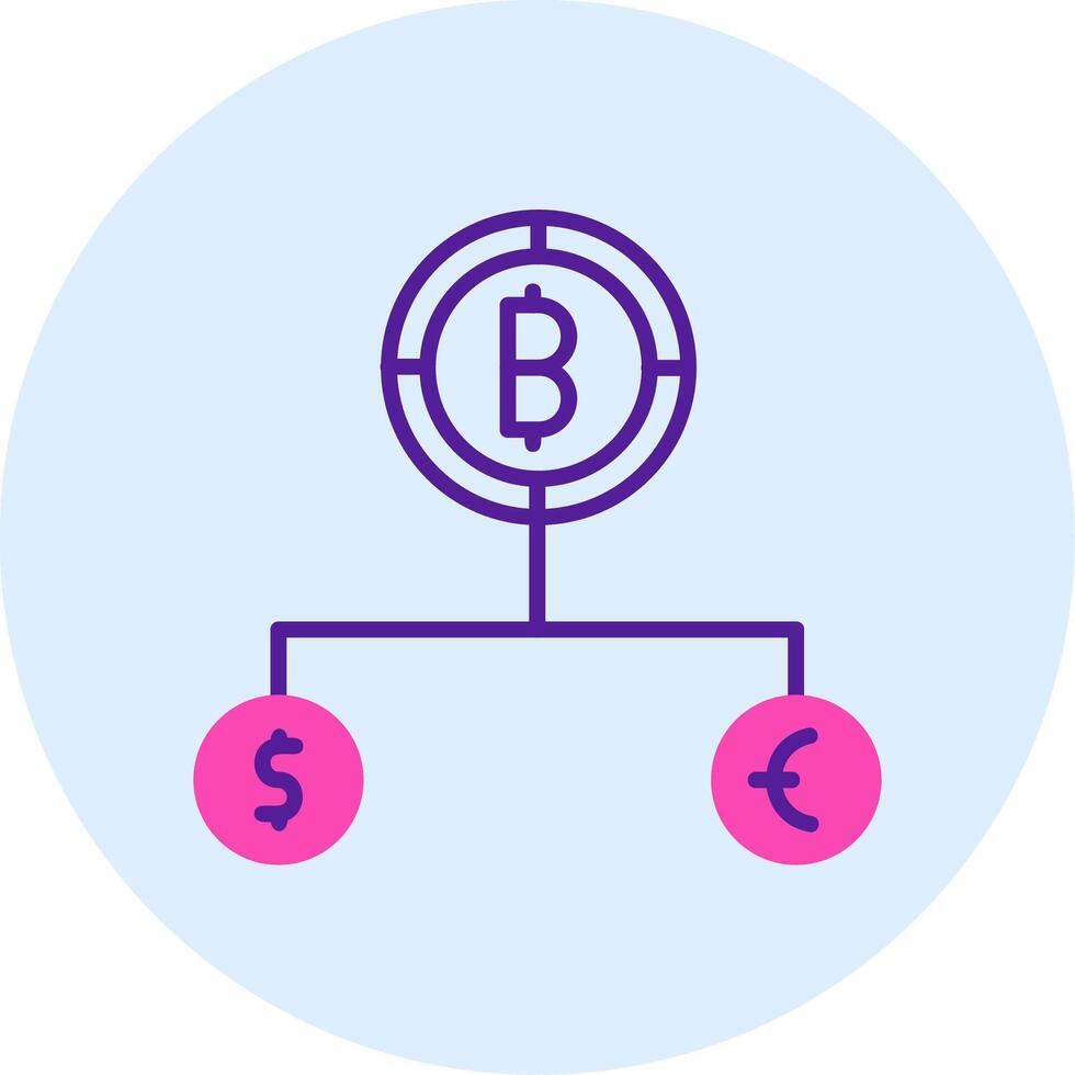 Divide Currency Vector Icon