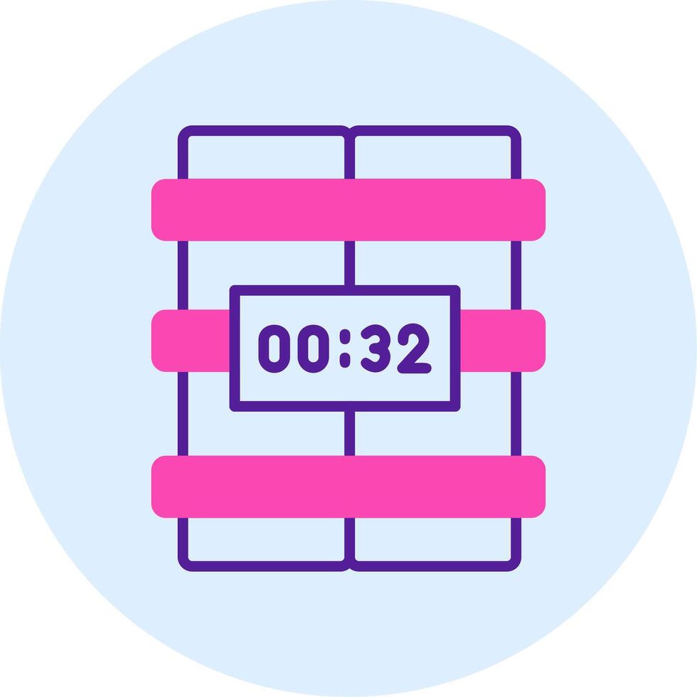 C4 Time Bomb Vector Icon