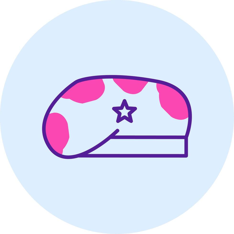 icono de vector de sombrero militar