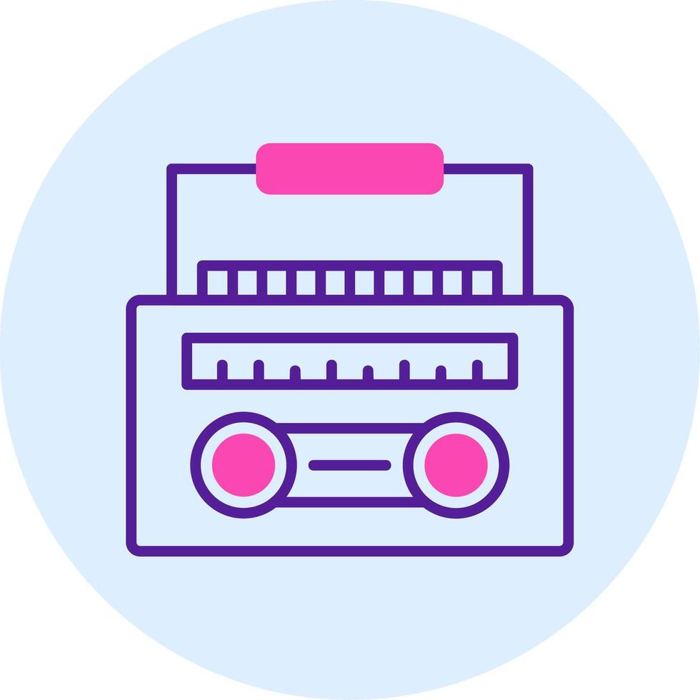 Radio Cassette Vector Icon