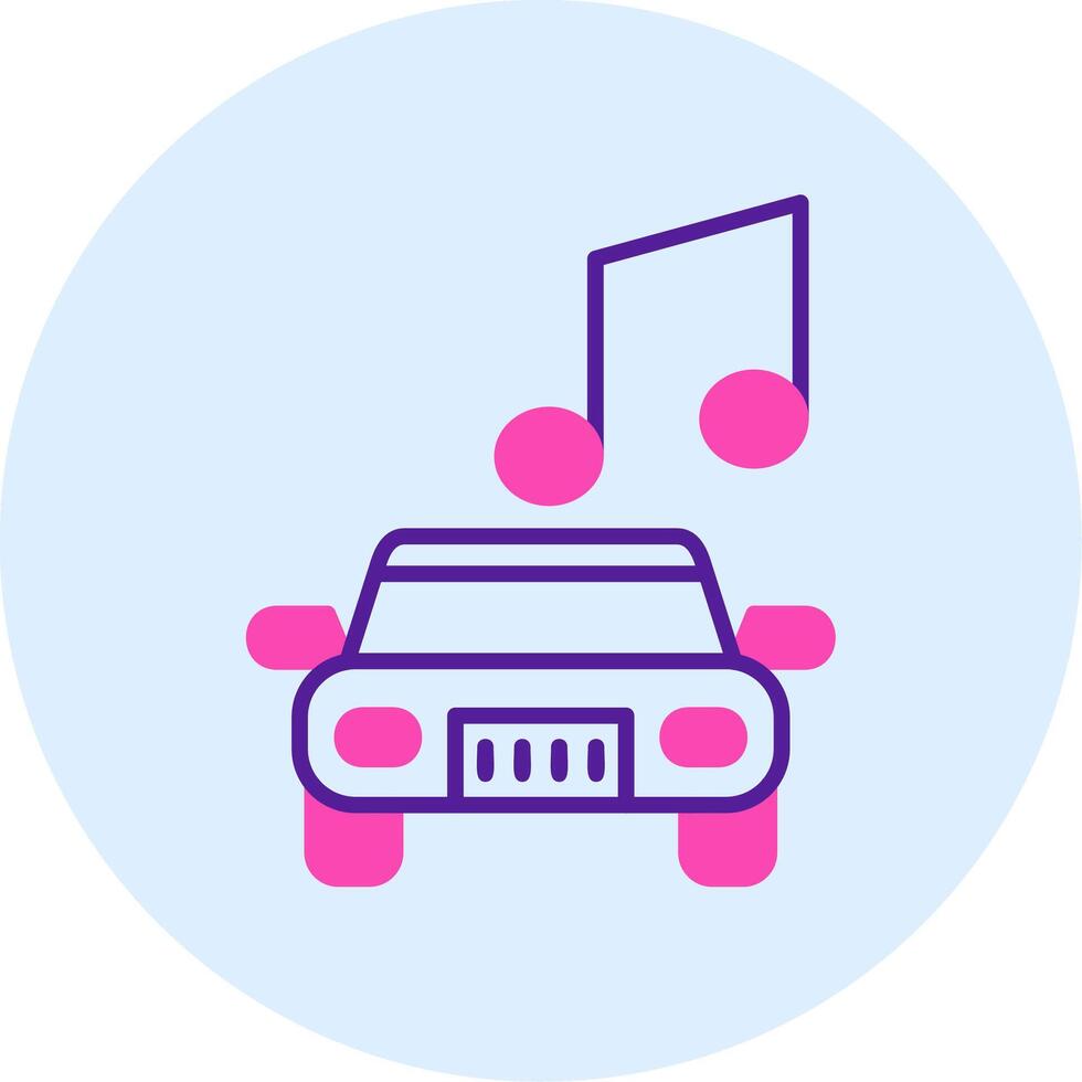 coche música vector icono