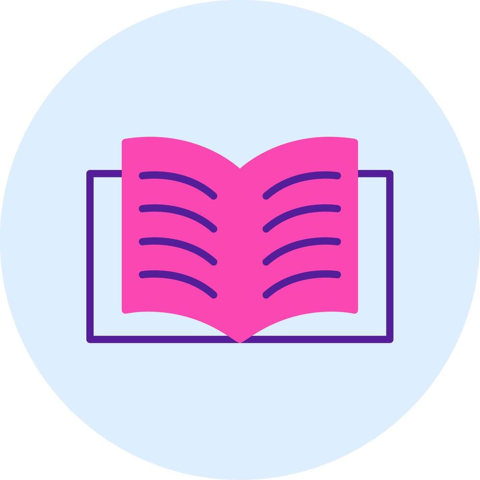 Open Book Vector Icon