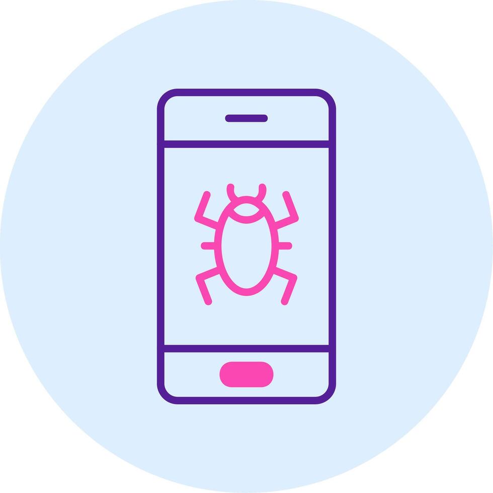 Mobile Virus Vector Icon