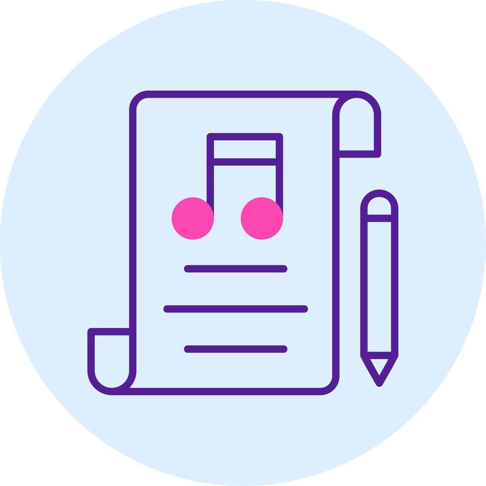 Music Composing Vector Icon