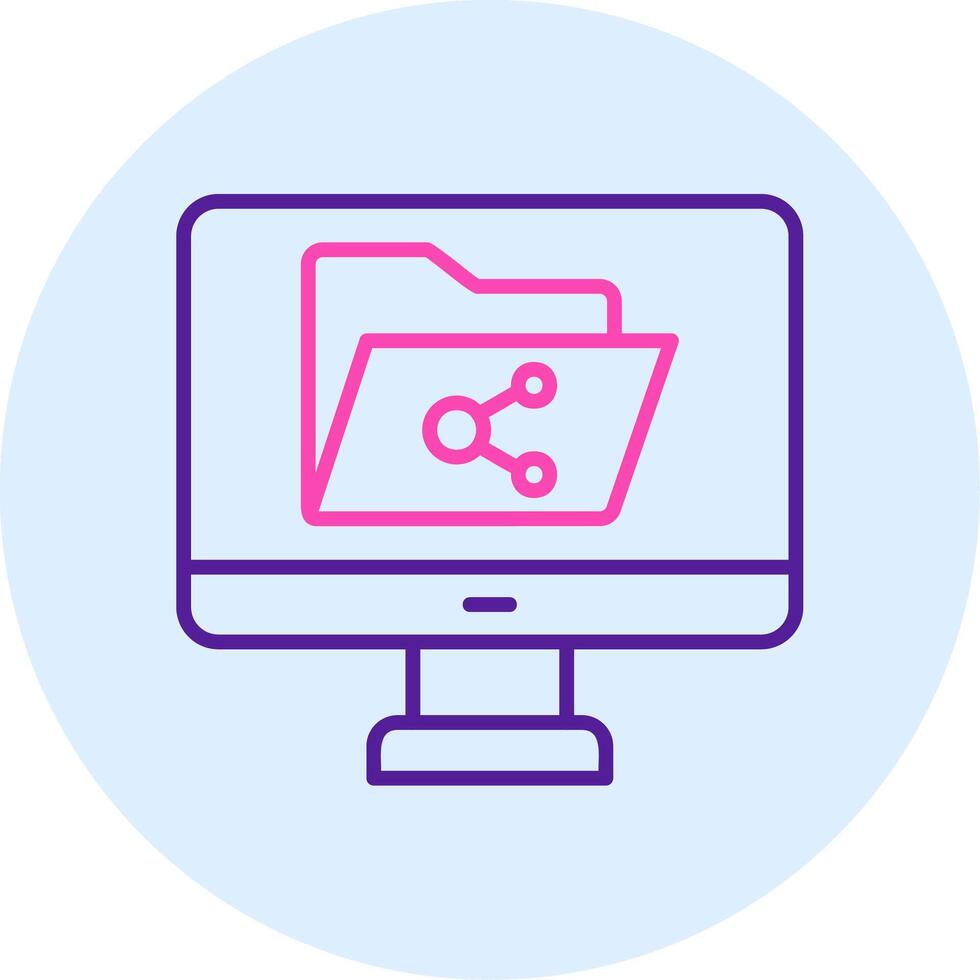 File Sharing Vector Icon