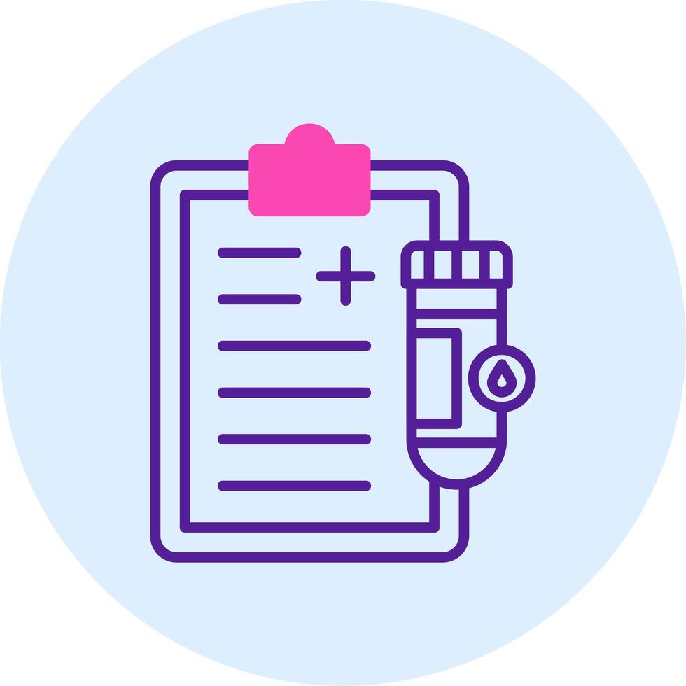 Urine Report Vector Icon