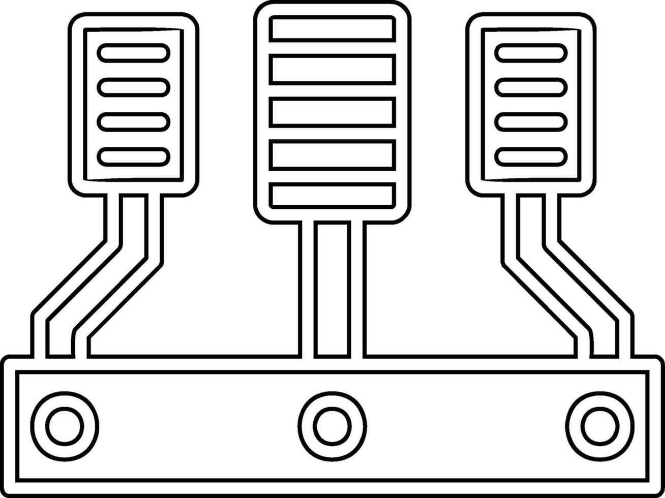 Car Accelerator Vector Icon