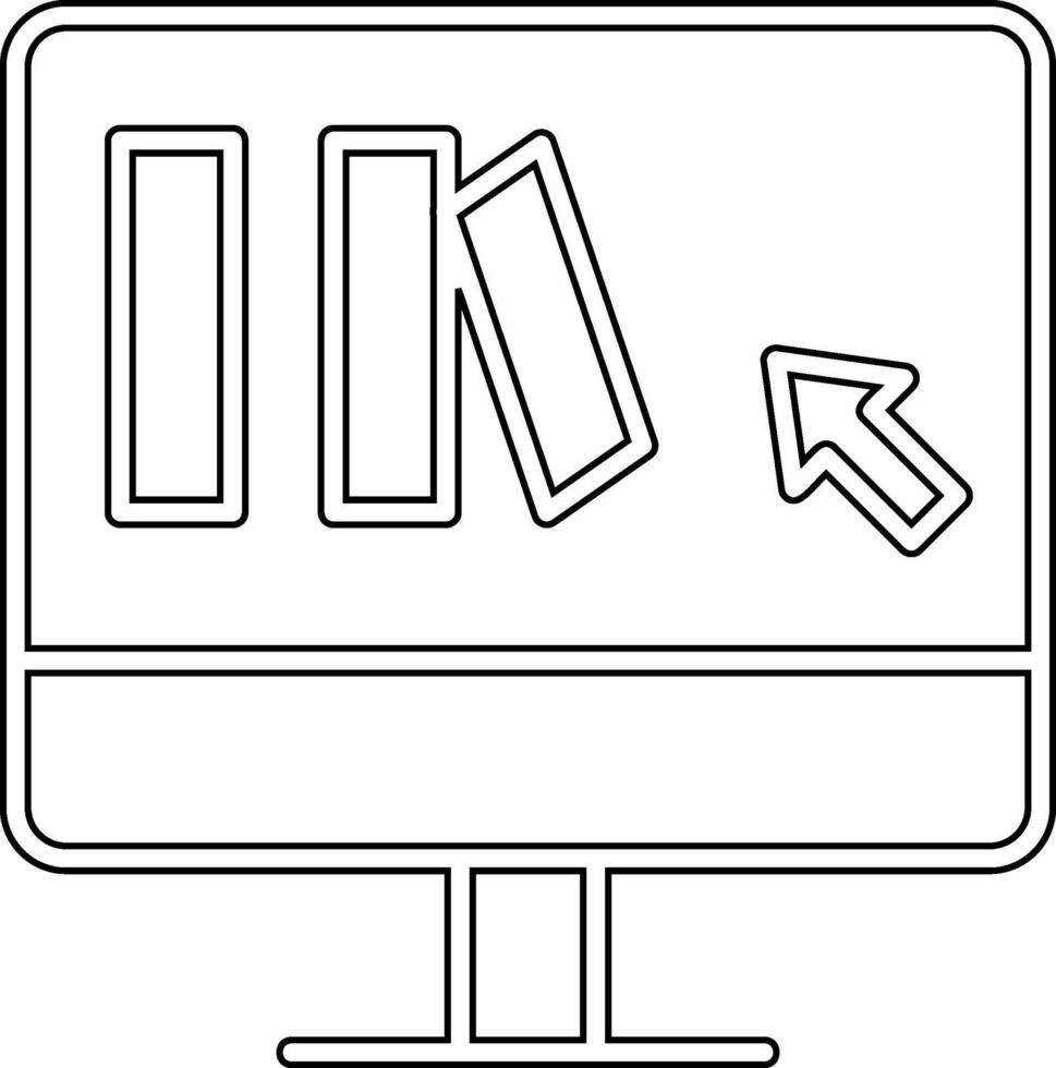 Online Book purchase Vector Icon