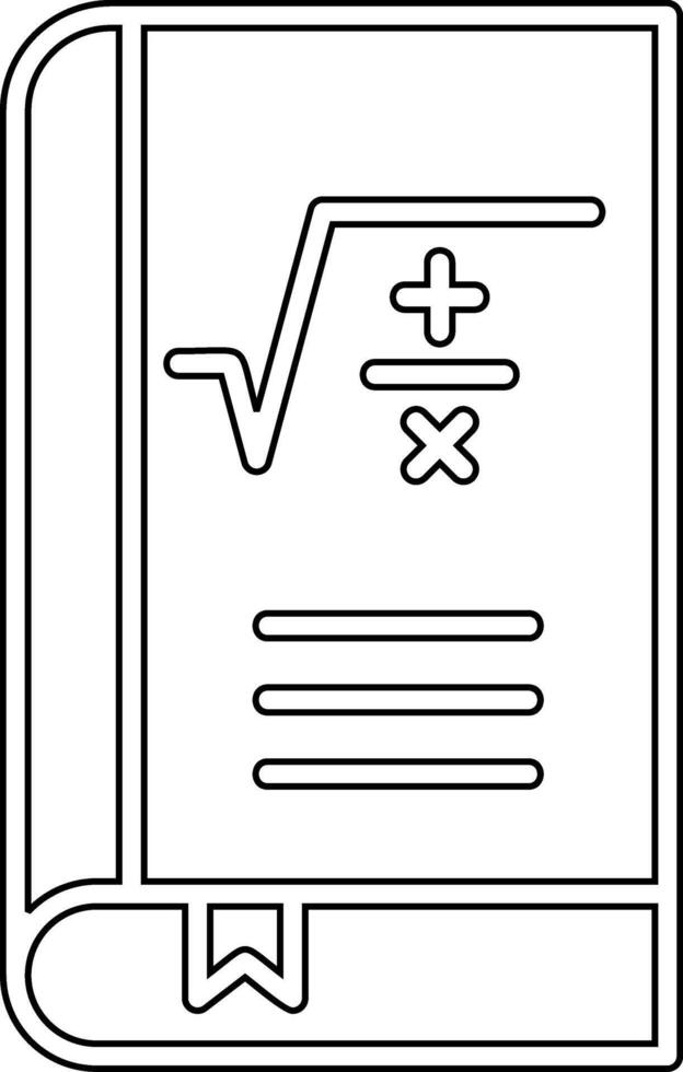 Maths Book Vector Icon