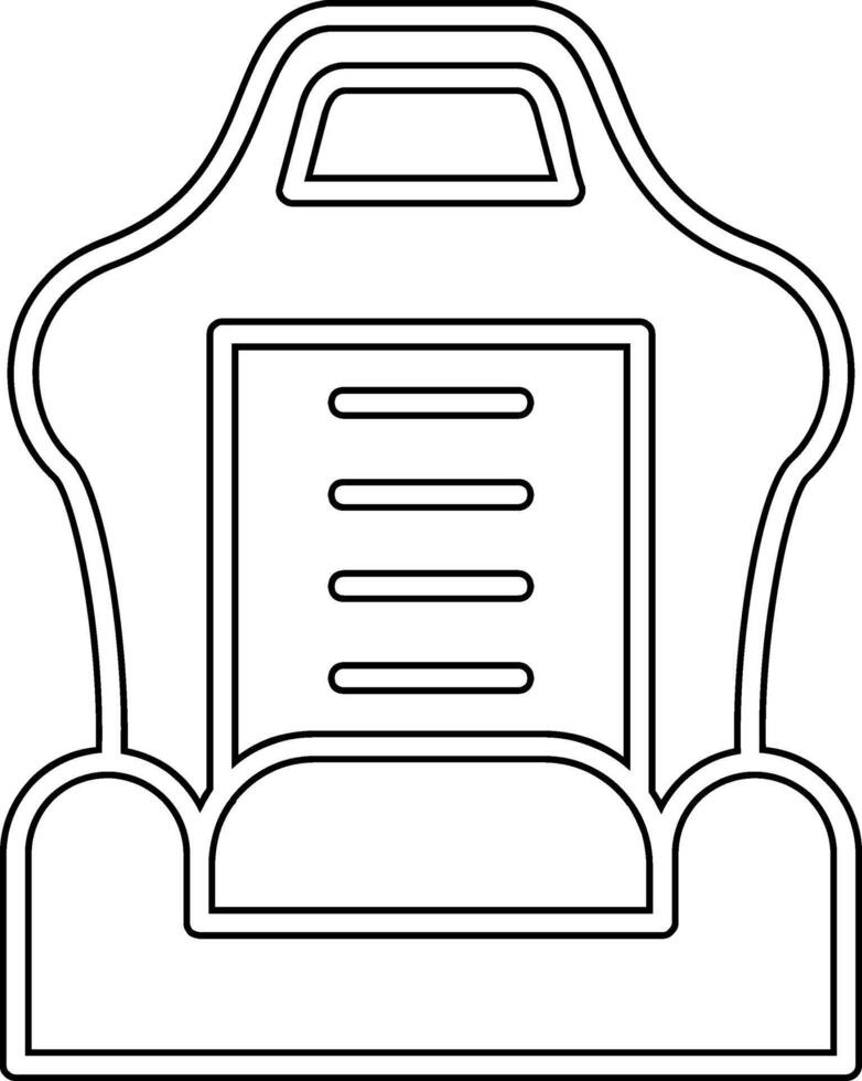 Car Seat Vector Icon