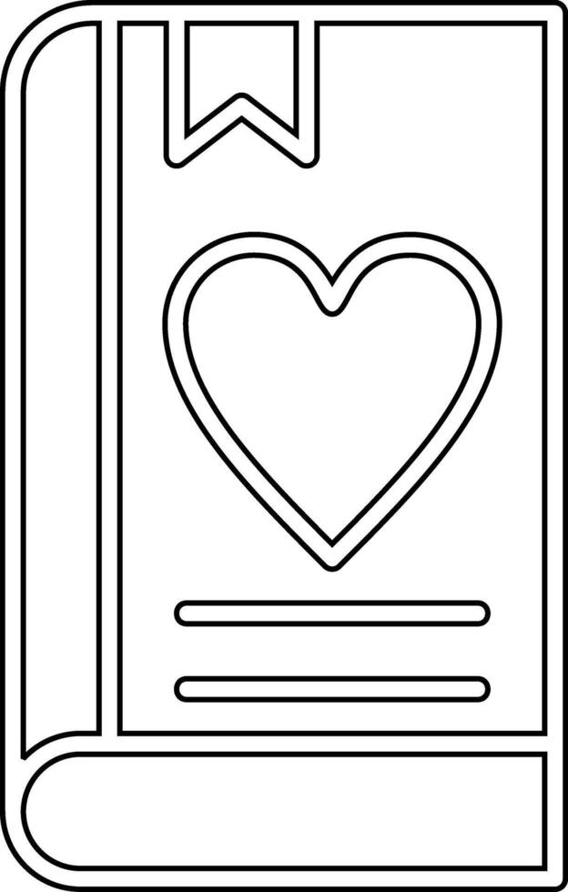 amor libro vector icono