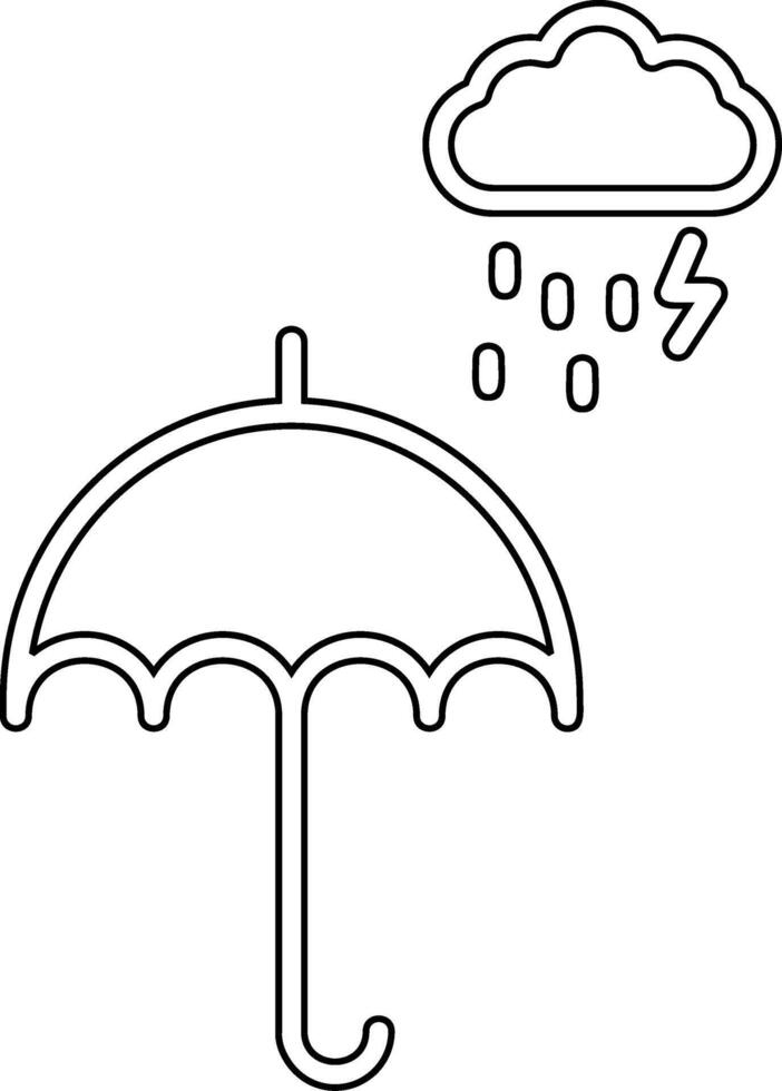 Umbrella Vector Icon