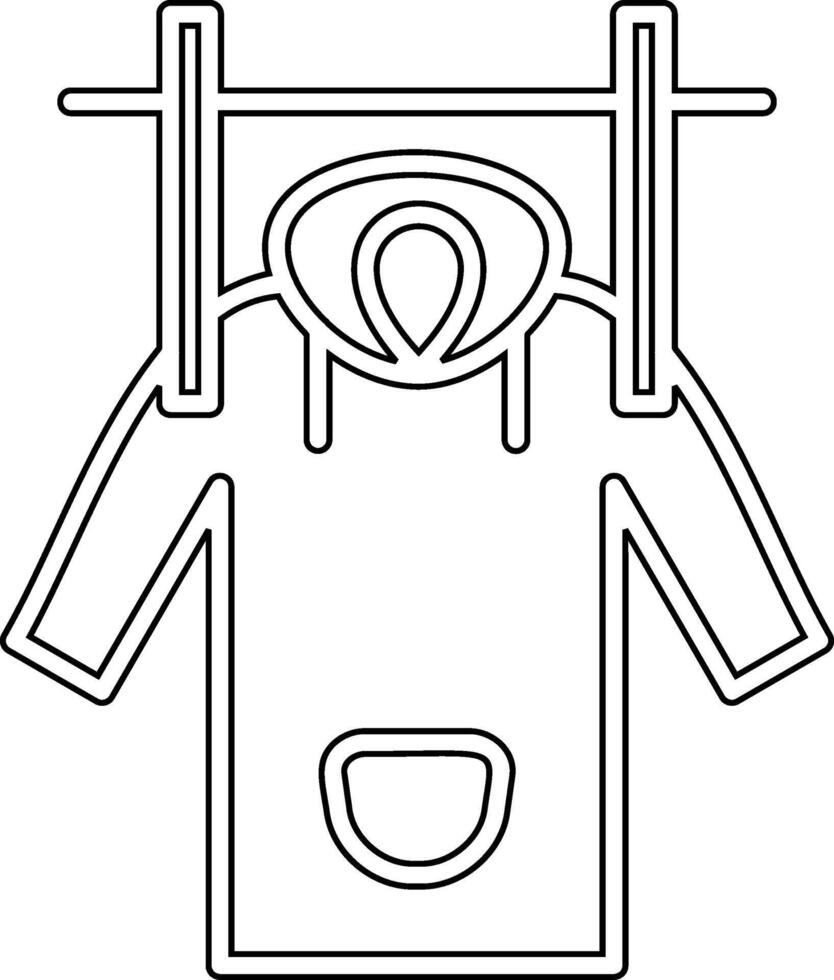Wet Coat Vector Icon