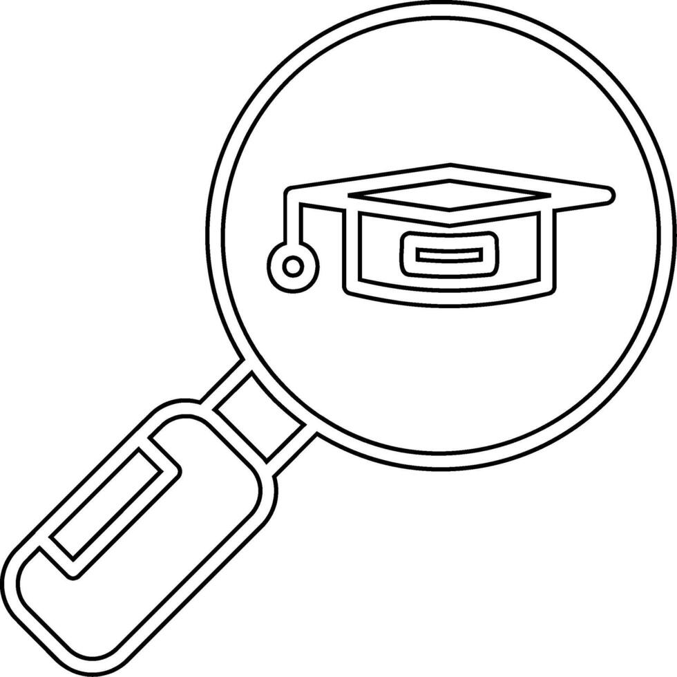 Search University Course Vector Icon