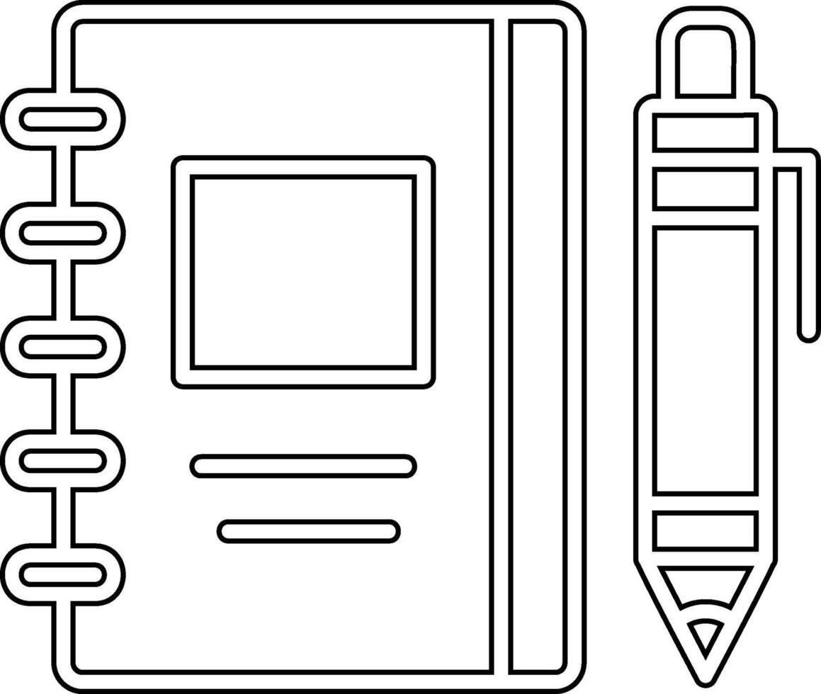 icono de vector de cuaderno de bocetos