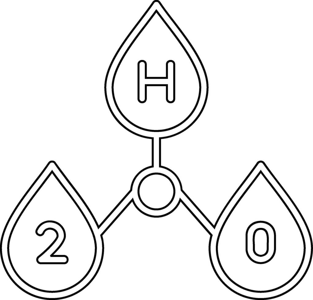 H2o Vector Icon