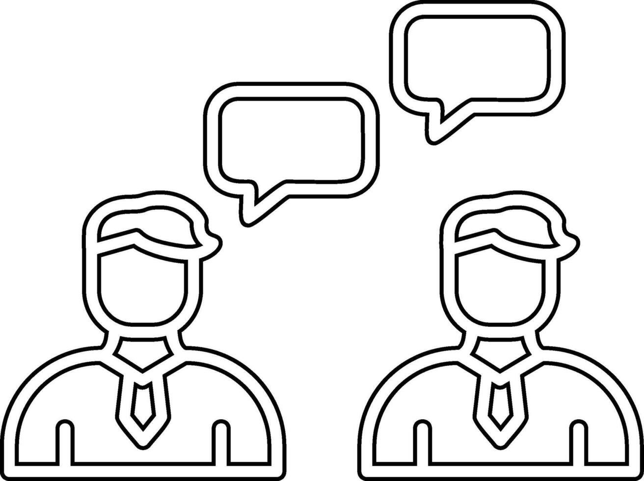 Work Conversation Vector Icon