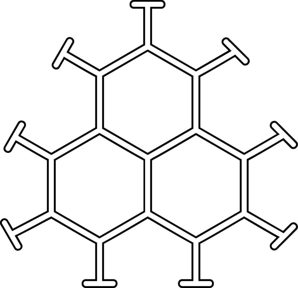 icono de vector de molécula