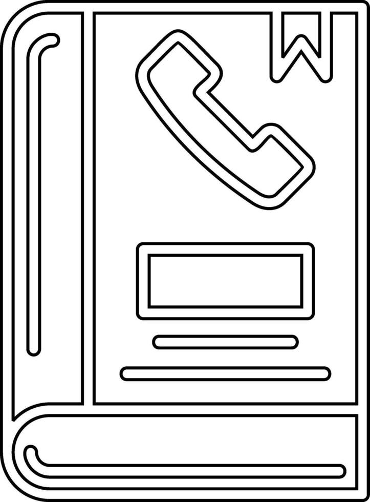 Phone Book Vector Icon