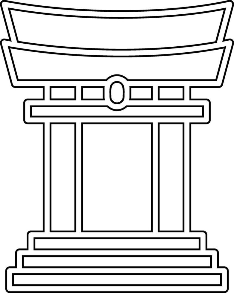 Torii Gate Vector Icon