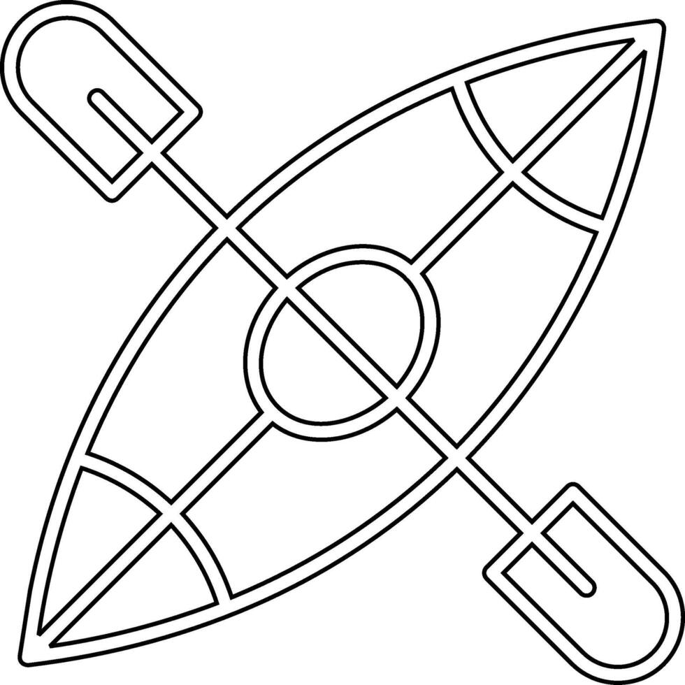 Kayak Boat Vector Icon