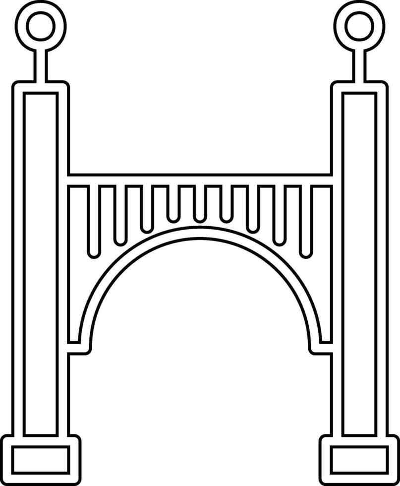 icono de vector de puente