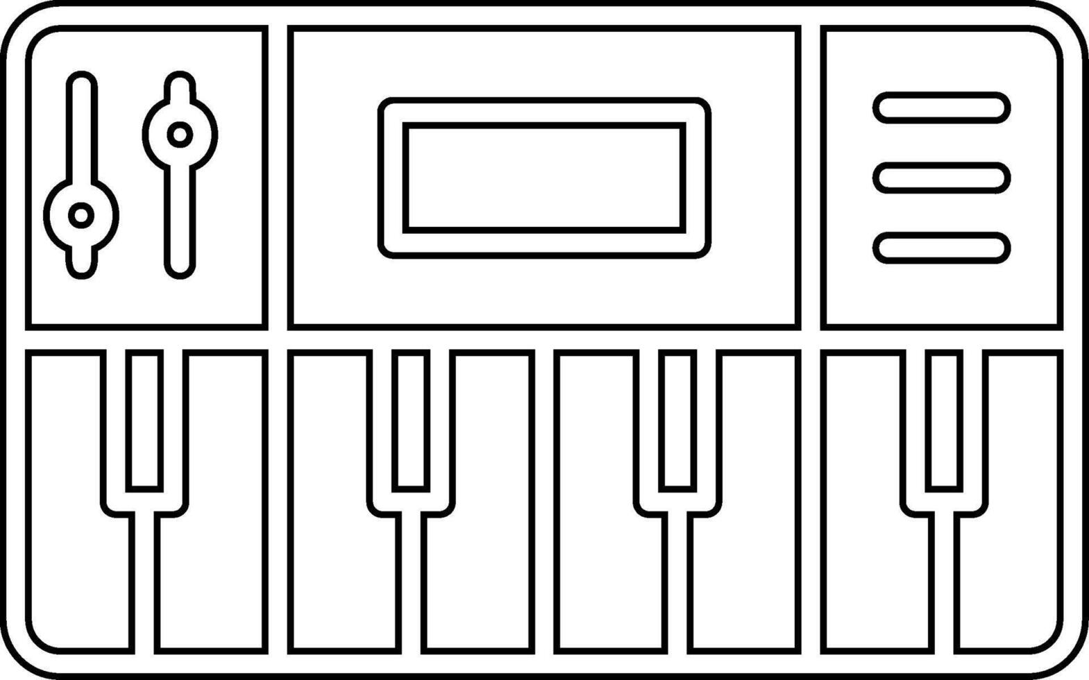 sintetizador vector icono