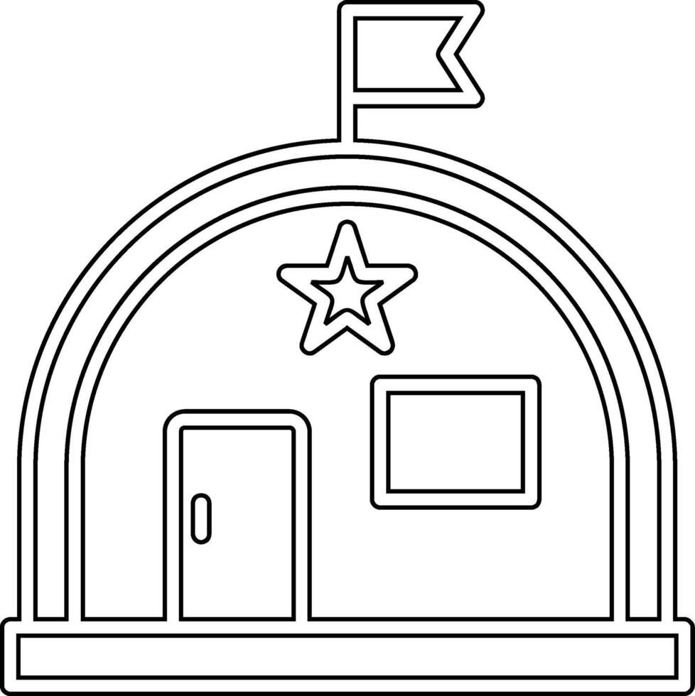 Military Warehouse Vector Icon
