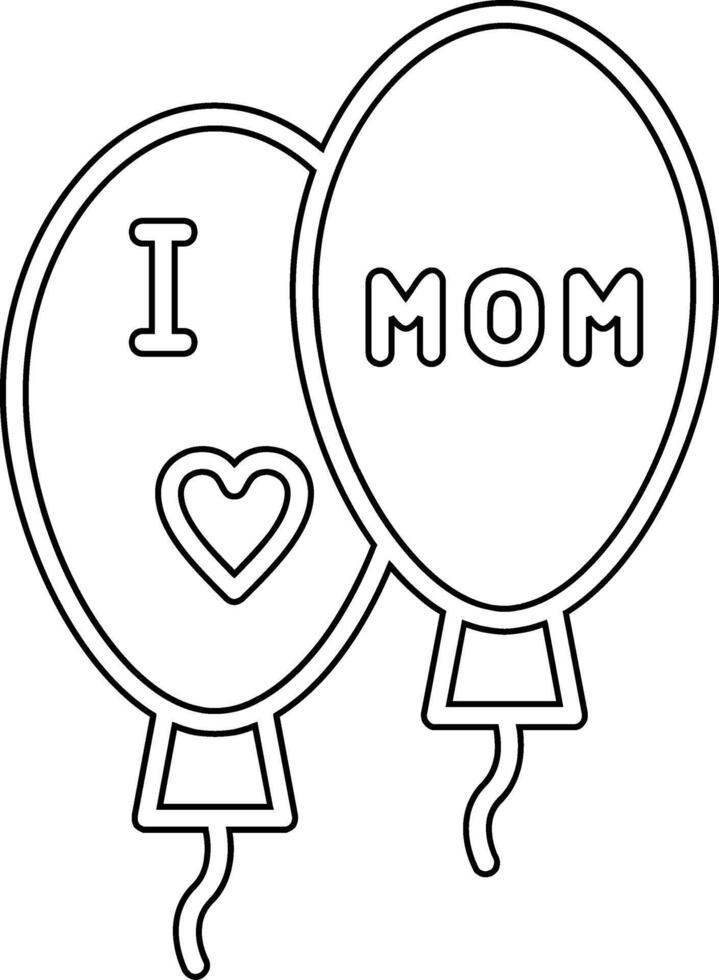 Balloons Vector Icon