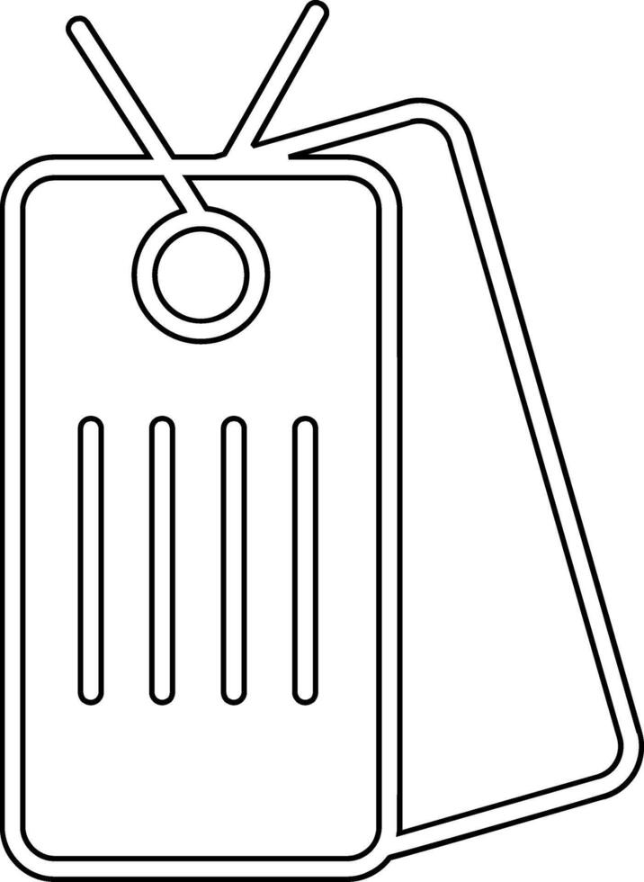 Dog Tag Vector Icon