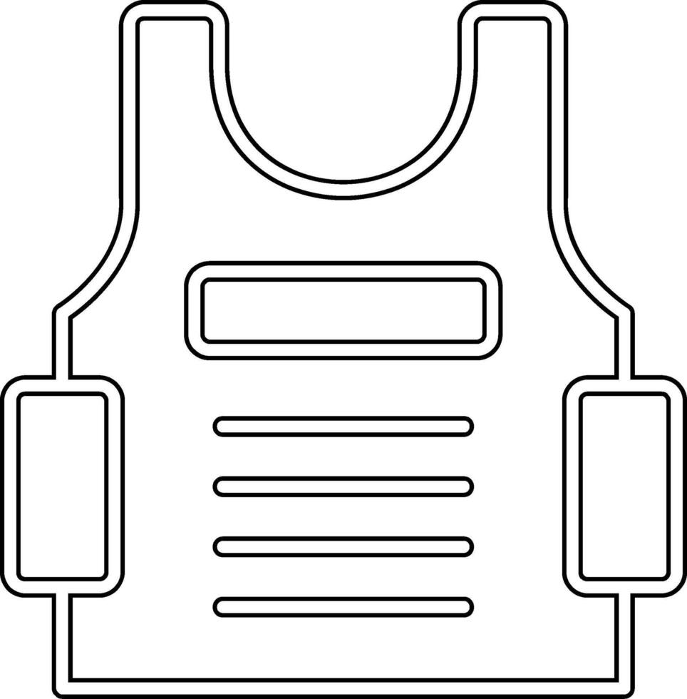 Bulletproof Vest Vector Icon