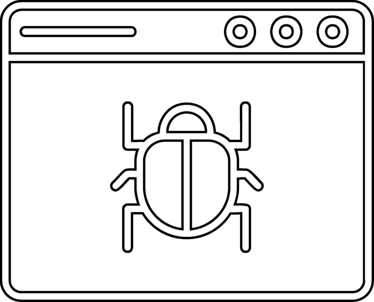 Web Bug Vector Icon