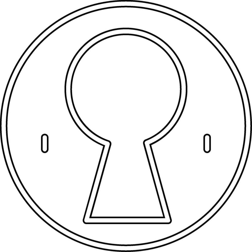 Keyhole Vector Icon