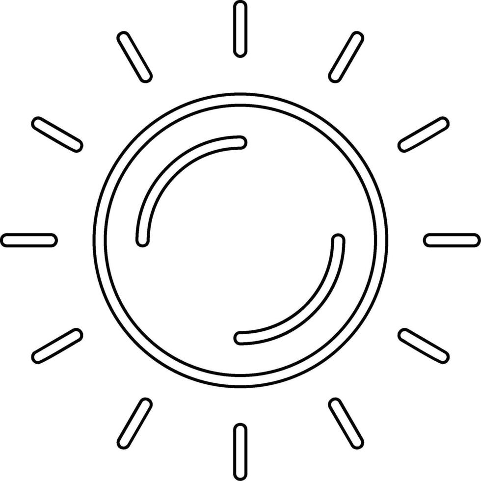 Sun Vector Icon