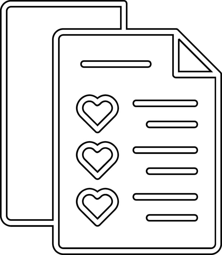 Wishlist Vector Icon