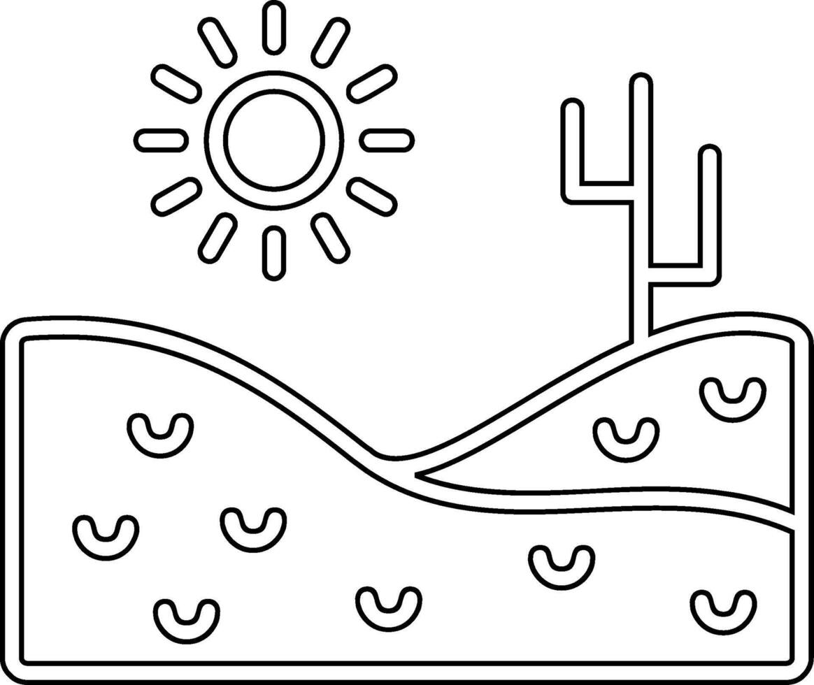 icono de vector de desierto