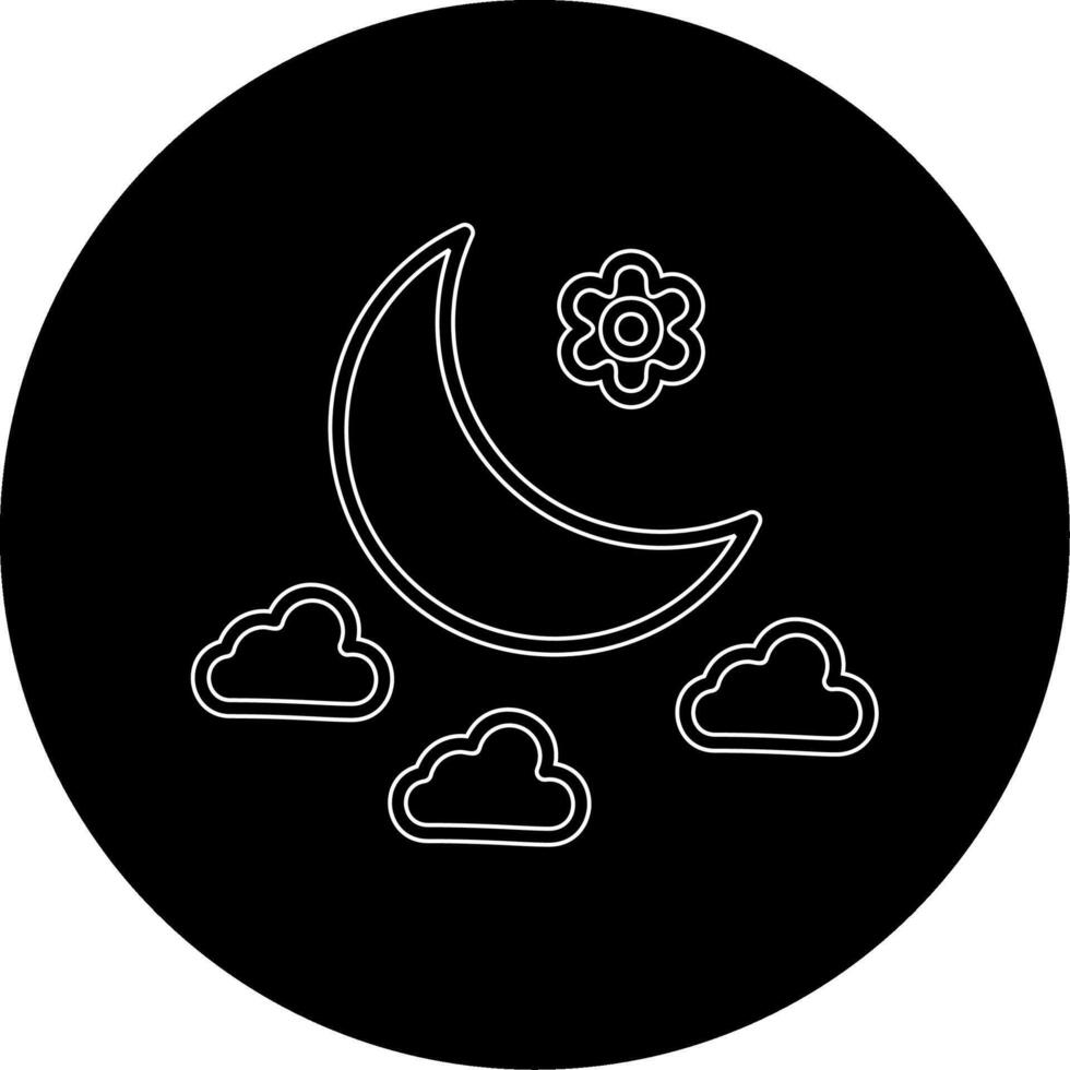 icono de vector de luna