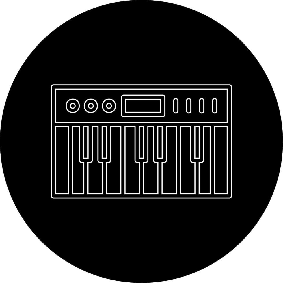 icono de vector de piano