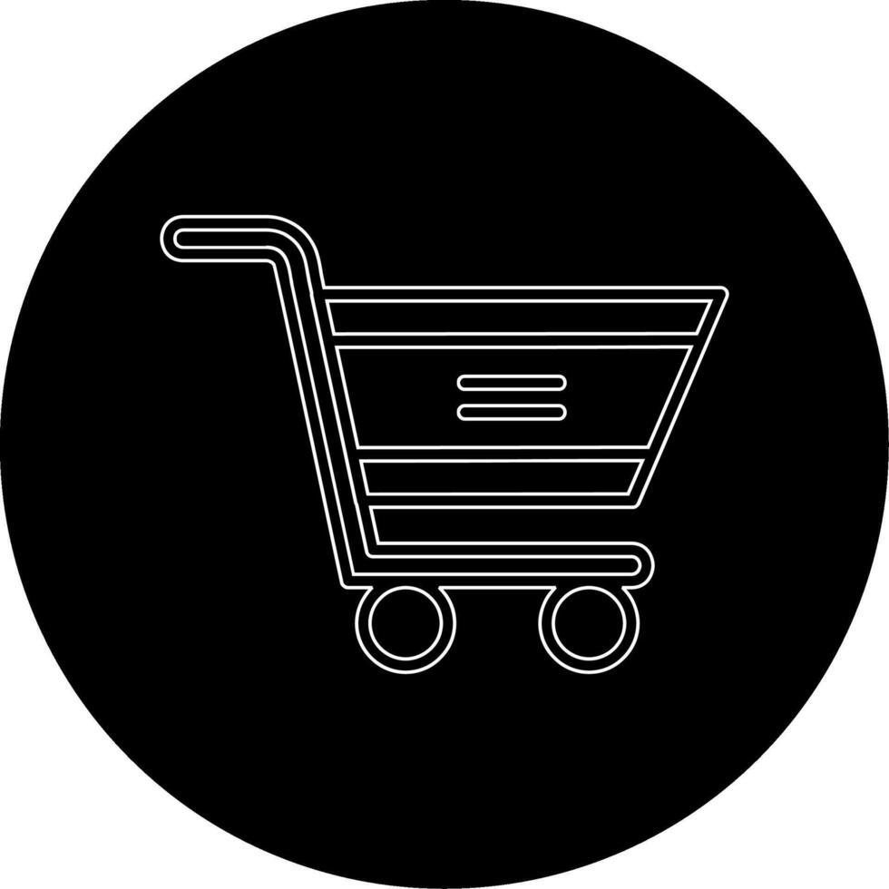 icono de vector de carrito de compras