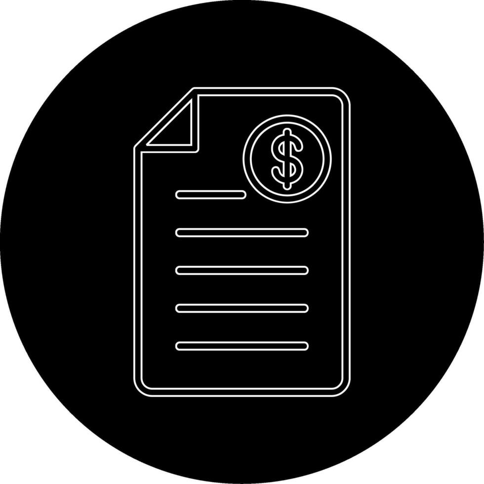 Shopping Invoice Vector Icon