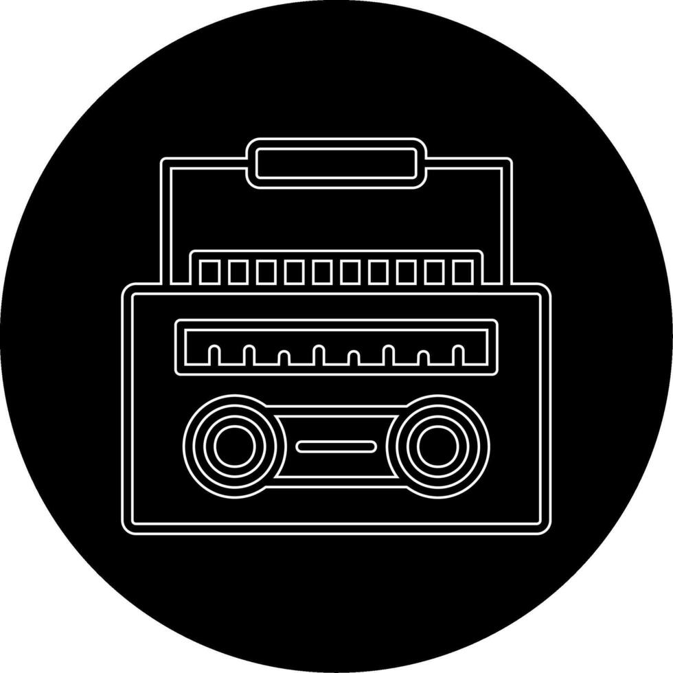 radio casete vector icono