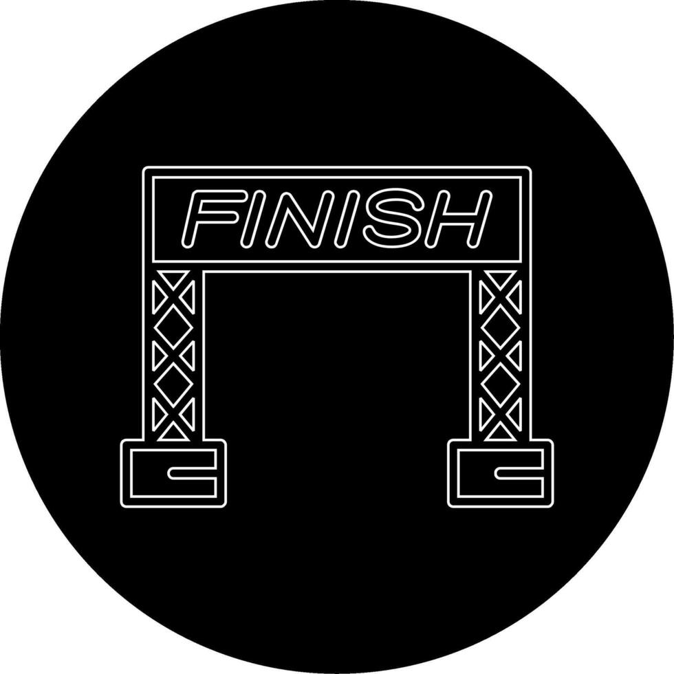 Finish Line Vector Icon