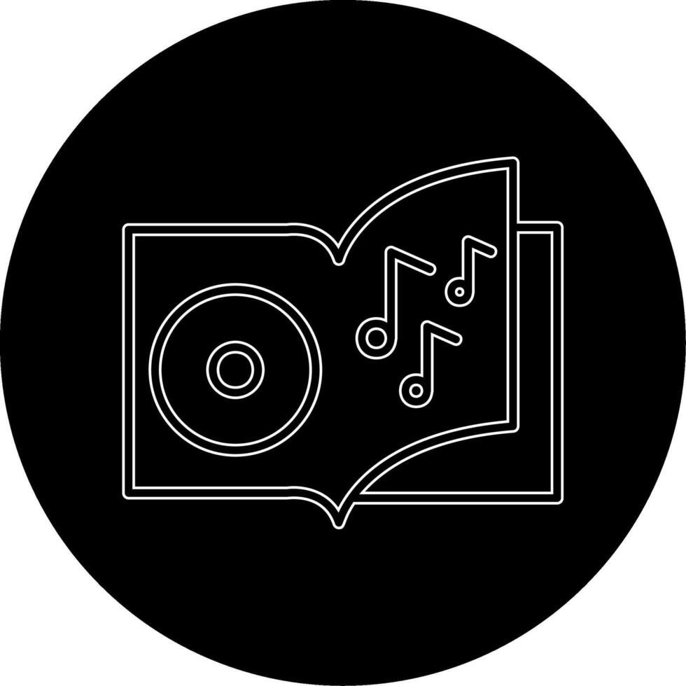 icono de vector de libro de audio